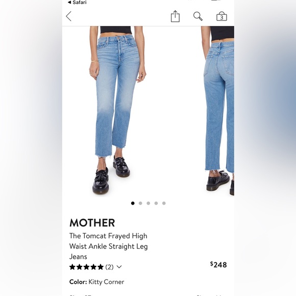 mother the tomcat ankle fray jeans - Picture 7 of 10